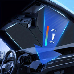 Double Layer Windshield Sun Shade for Car Protection