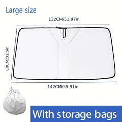 Double Layer Windshield Sun Shade for Car Protection