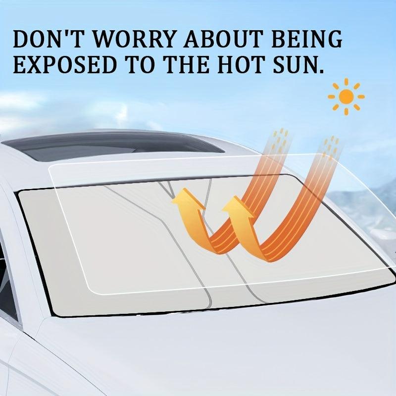 Double Layer Windshield Sun Shade for Car Protection