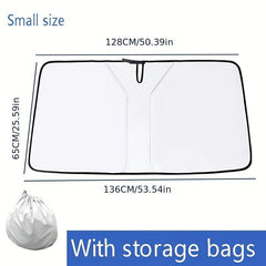 Double Layer Windshield Sun Shade for Car Protection