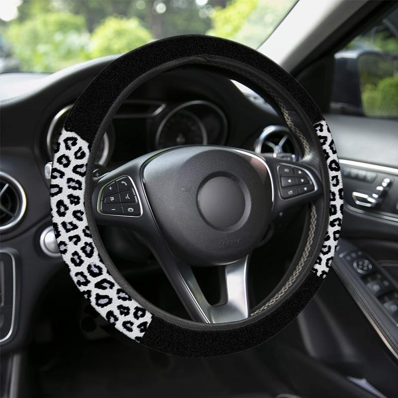 Leopard Series Steering Wheel Cover Universal 15 Inch Car Accessories Protector