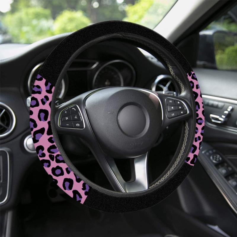 Leopard Series Steering Wheel Cover Universal 15 Inch Car Accessories Protector