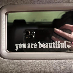 Interior Decoration Rear View Mirror Stickers Creative Sport PVC Vinyl Decals
