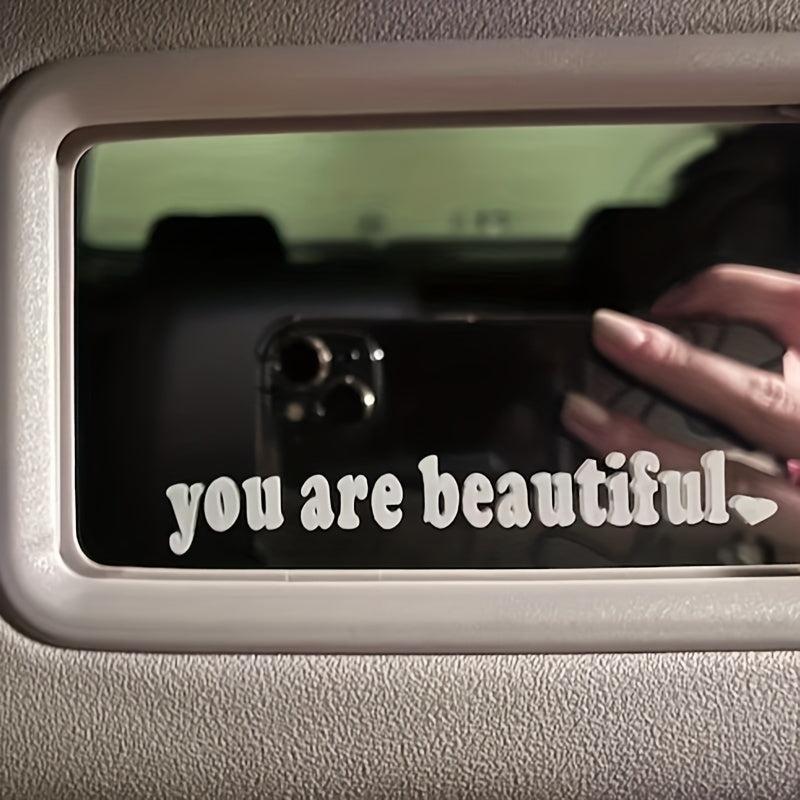 Interior Decoration Rear View Mirror Stickers Creative Sport PVC Vinyl Decals