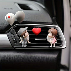 Cartoon Couple Car Air Vent Decoration Aromatherapy Ornament
