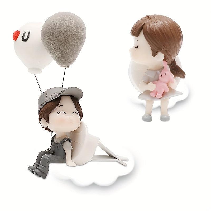 Cartoon Couple Car Air Vent Decoration Aromatherapy Ornament