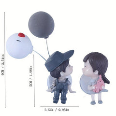 Cartoon Couple Car Air Vent Decoration Aromatherapy Ornament