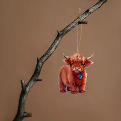 Plush Cow Pendant Acrylic Pendant Car Pendant
