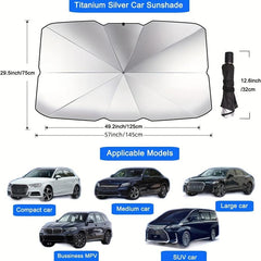 Foldable Car Windshield Sunshade Anti-UV Front Window Heat Protection