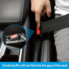1pc Car Seat Interval Filler Soft Padding Faux Leather Leak Pads for Car Styling