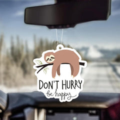 Happy Sloth Car Aromatherapy Sachets Air Freshener Fragrance Pendant