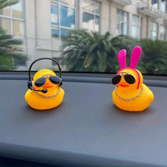 Car Cartoon Yellow Duck Ornament Decoration for Men and Women