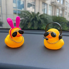 Car Cartoon Yellow Duck Ornament Decoration for Men and Women