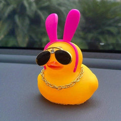 Car Cartoon Yellow Duck Ornament Decoration for Men and Women