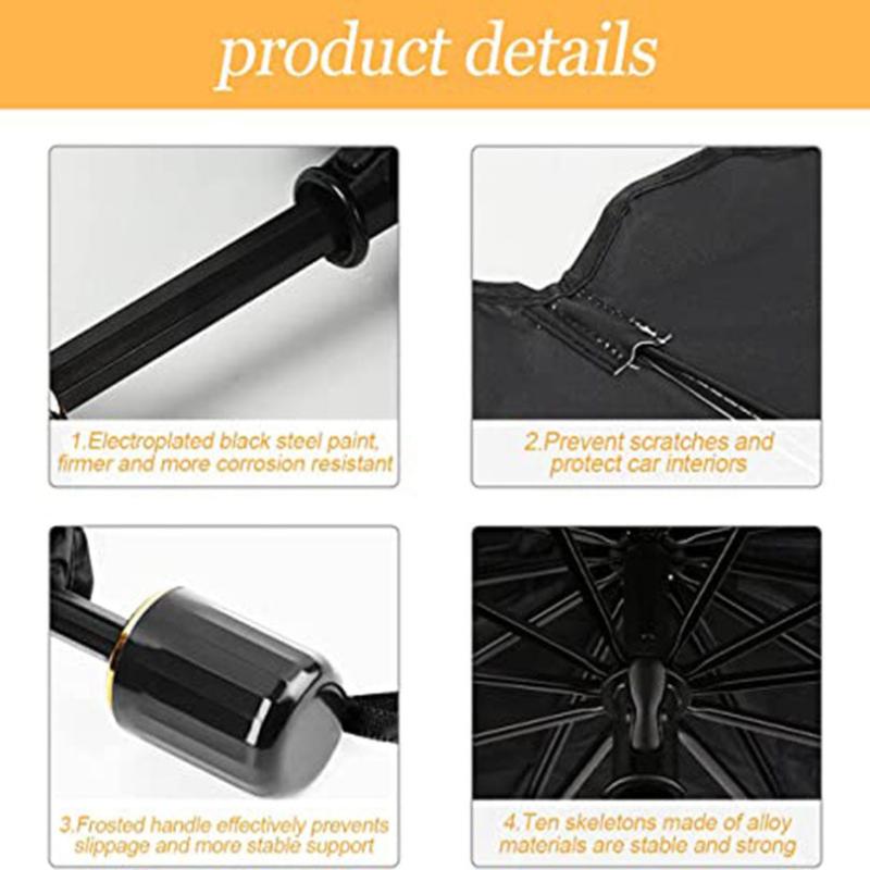 Car Windshield Sun Shade 78x132cm Foldable Umbrella Sunshade Cover