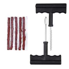 Car & Motorcycle Tire Repair Tool Kit - Fix Punctures & Replace Tires