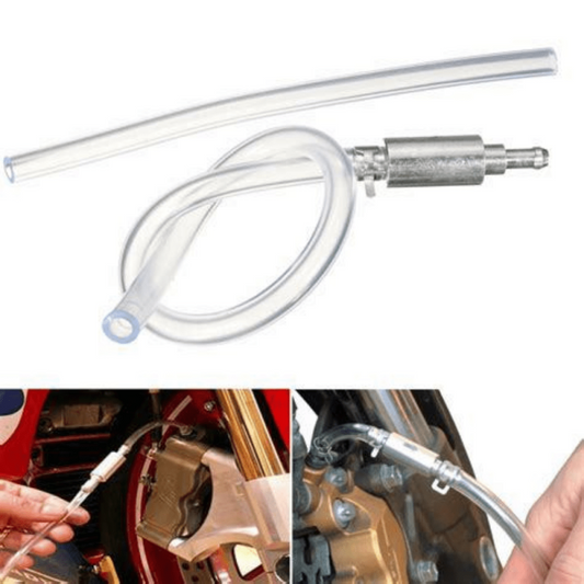 Motorcycle Car Brake Bleeder Clutch Tool Kit One Way Valve Tube