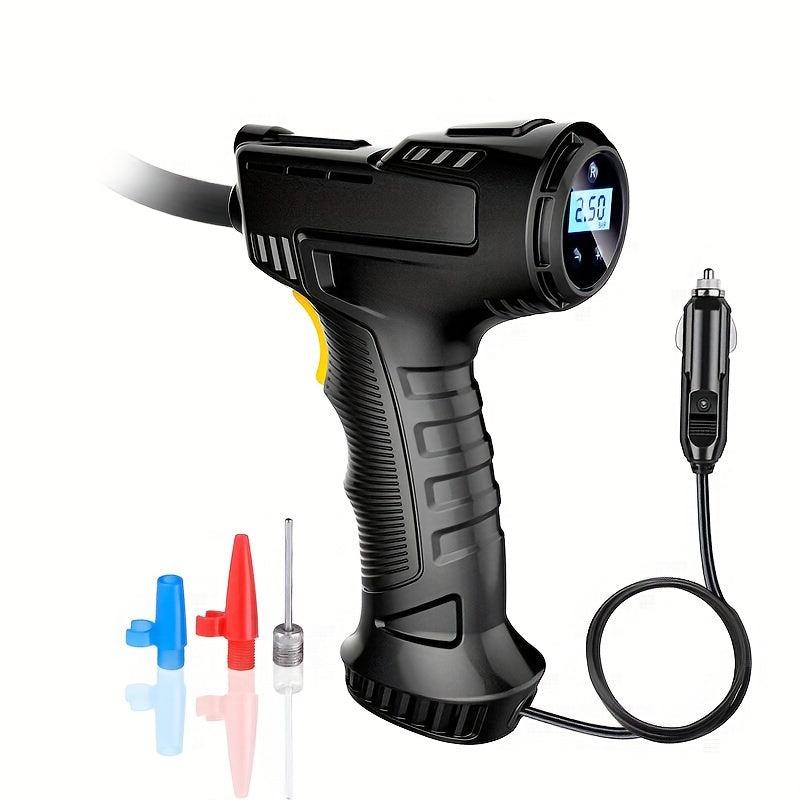 120W Portable Air Compressor Pump Digital Tire Inflator For Cars Bicycles