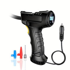 120W Portable Air Compressor Pump Digital Tire Inflator For Cars Bicycles