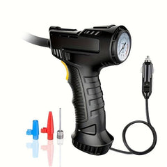 120W Portable Air Compressor Pump Digital Tire Inflator For Cars Bicycles