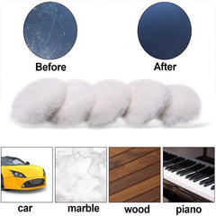 5 Pcs 75 180mm Wool Polishing Disc Buffing Pads For Car Auto Care Polisher
