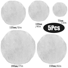 5 Pcs 75 180mm Wool Polishing Disc Buffing Pads For Car Auto Care Polisher