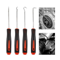 4pc Car Pick & Hook Set Seal Gasket Remover Precision Hook Screwdriver Set