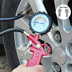 Improve Tire Performance with Tire Pressure Gauge & Inflator Gun