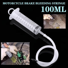100ML Motorcycle Brake Bleed Kit - Professional Hydraulic Disc Bleeder Tool