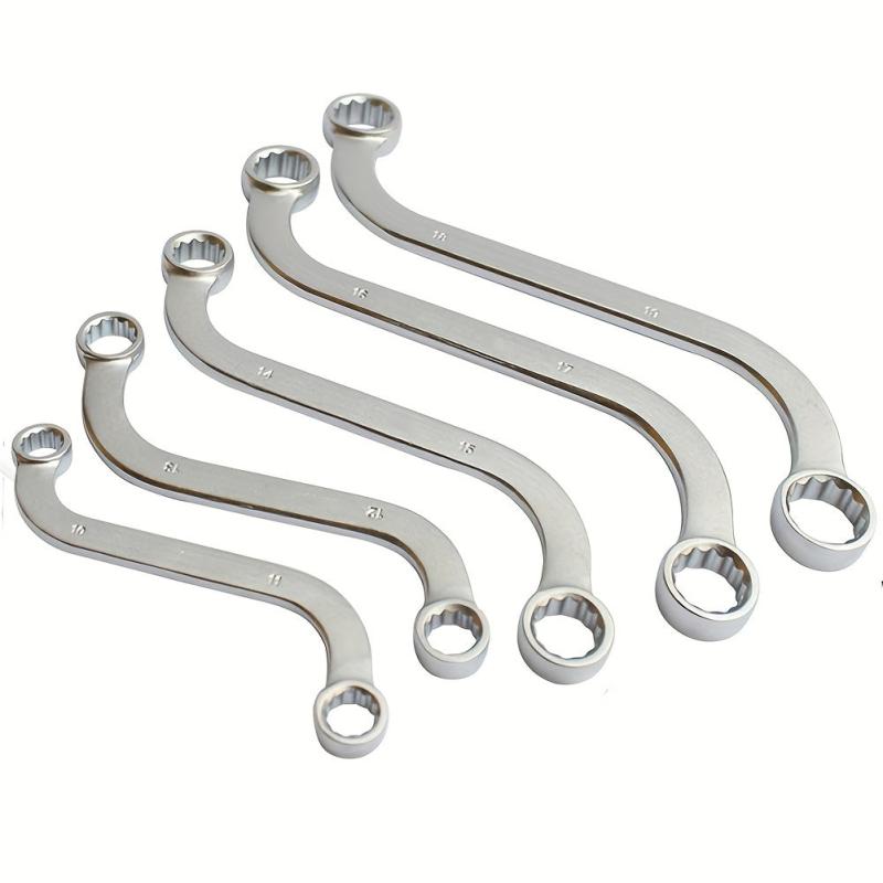5Pcs S Type 10 19mm 12 Point Box Ends Double Headed Wrench Car Repair Tool