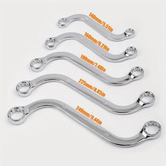 5Pcs S Type 10 19mm 12 Point Box Ends Double Headed Wrench Car Repair Tool