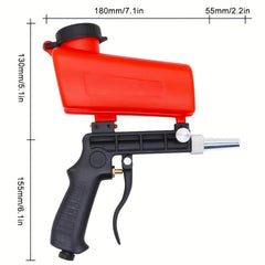 90psi Portable Gravity Sandblasting Gun Aluminium Pneumatic Sandblaster