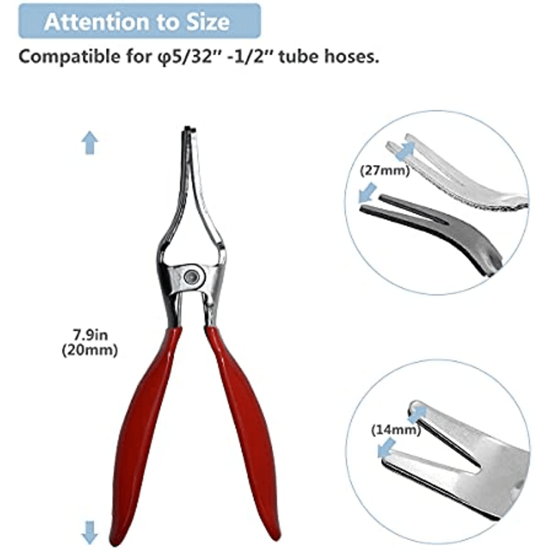 Automobile Hose Removal Pliers - Fuel Pipe and Vacuum Hose Tool