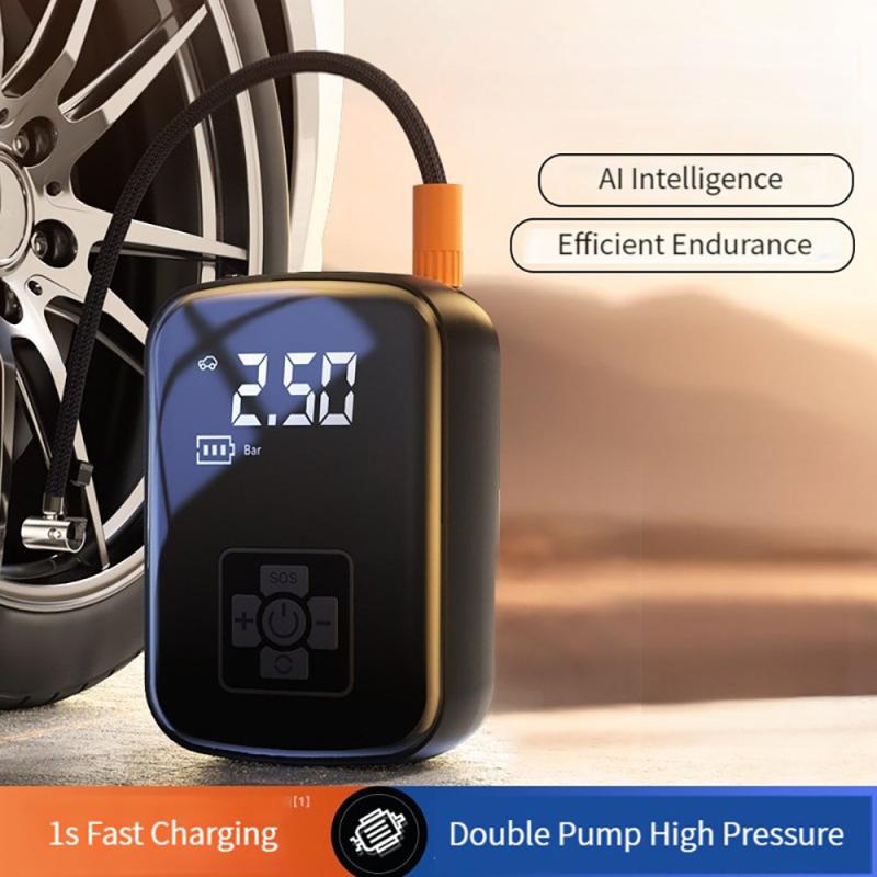 High Speed 150W Car Air Compressor With LED Lamp