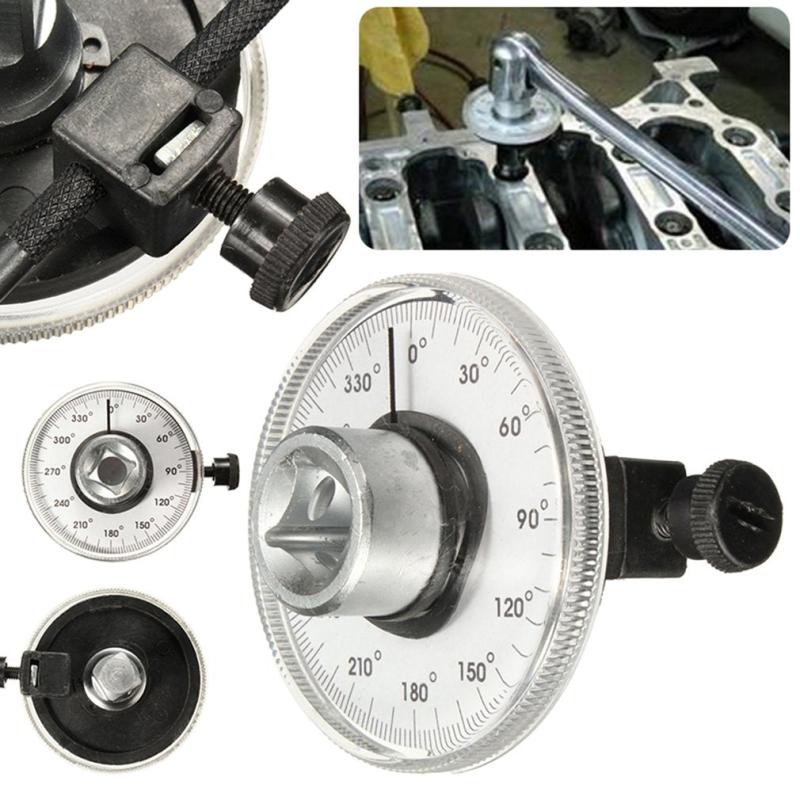 12.5mm Torque Wrench Angle Gauge Tool 360 Adjustable 1/2 Drive Torque Meter