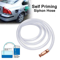 Safety Siphon Hose Pump 6ft For Gasoline, Cars, Boats, Mowers, Self Priming Pump