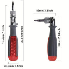 1pc Ratchet Screwdriver with Magnetic Bit 10 in 1 Set