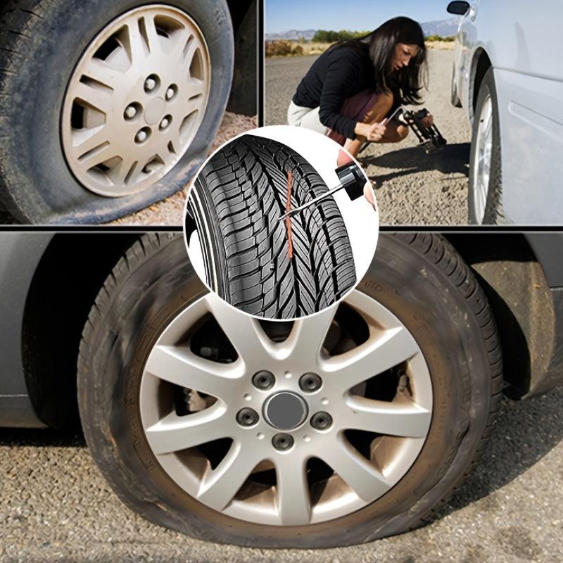 6 Packs Tire Repair Kit Rubber Tire Plugs Strings Tire Puncture Repair Tool