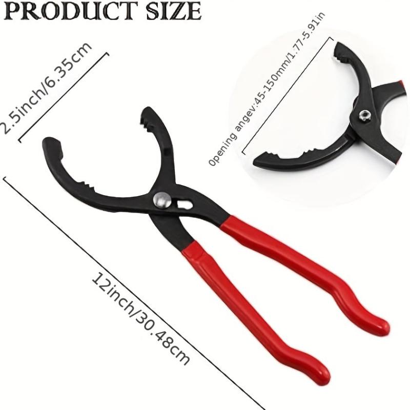 Adjustable Filter Pliers Wrench - Ideal For Engine Filters