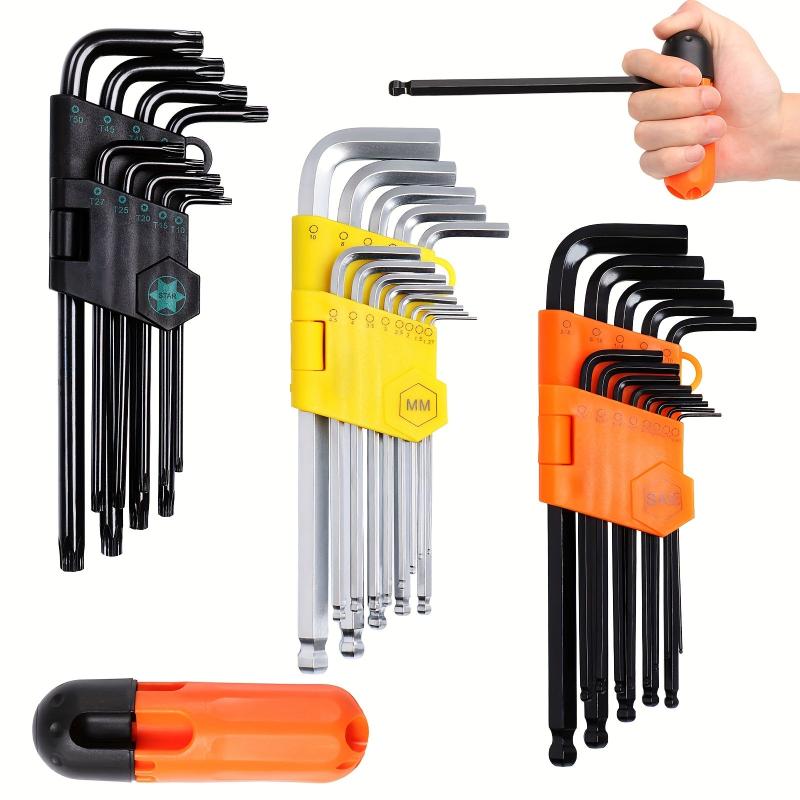 9pcs 13pcs Hex Wrench Set Long Arm Ball Star Wrench Conversion Handle Metric