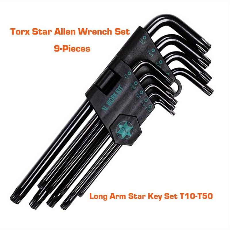 9pcs 13pcs Hex Wrench Set Long Arm Ball Star Wrench Conversion Handle Metric