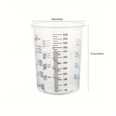Disposable Measuring Cups 20 oz Clear Plastic Graduated Cup Epoxy Resin Mixing