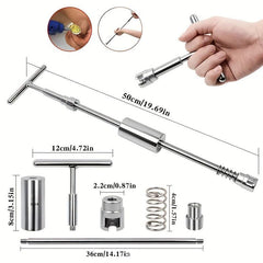 Car Dent Repair Kit Metal T Handle Puller Plastic Glue Tabs No Glue Gun