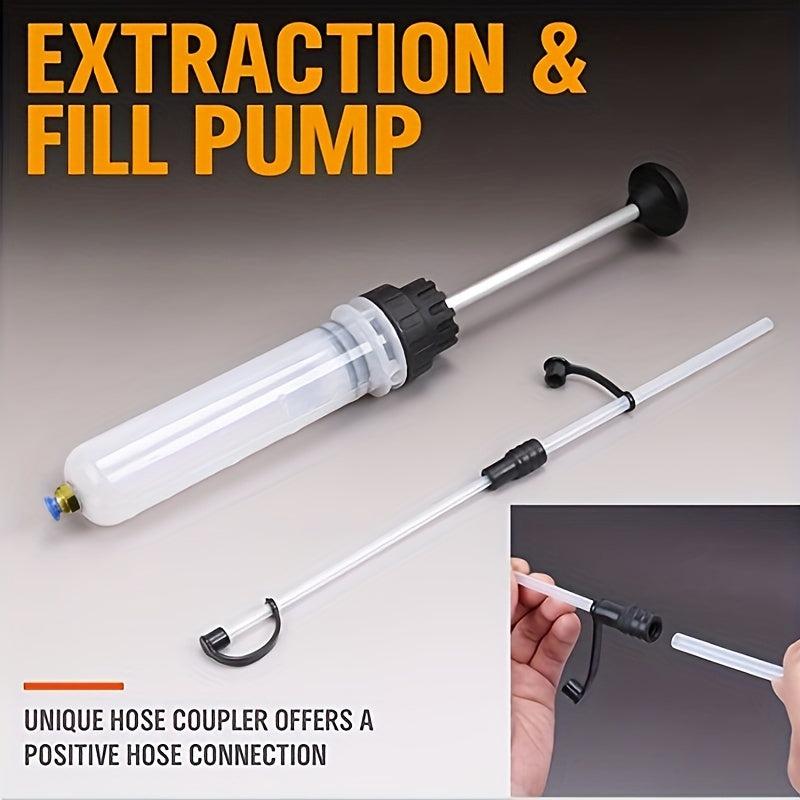 Car Fluid Extractor Pump Manual Suction Vacuum Fuel Transfer Dispense