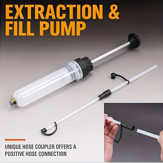 Car Fluid Extractor Pump Manual Suction Vacuum Fuel Transfer Dispense