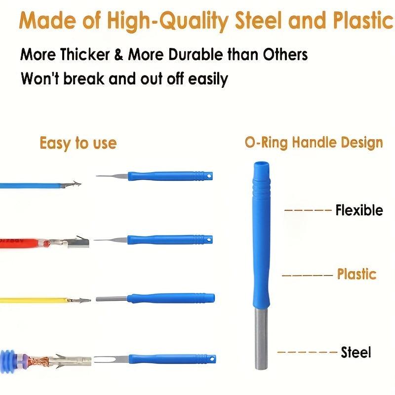 Blue Automotive Wire Harness Plug Terminal Removal Tool