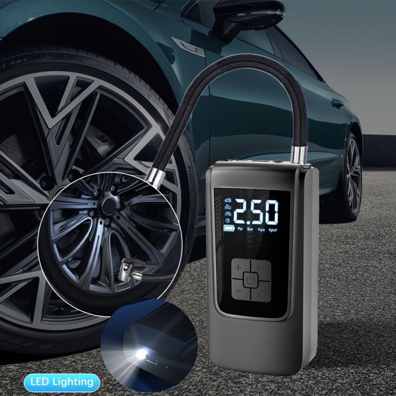 Wireless Automotive Air Compressor Digital Display High Voltage Inflation Pump