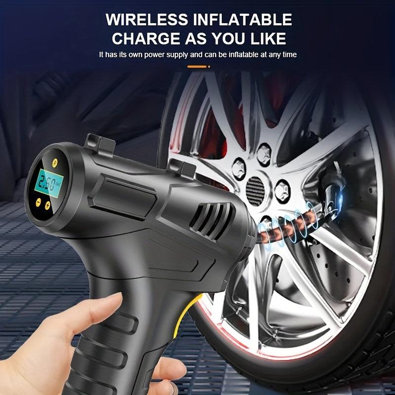 120W Rechargeable Cordless Air Compressor Portable Inflator Pump