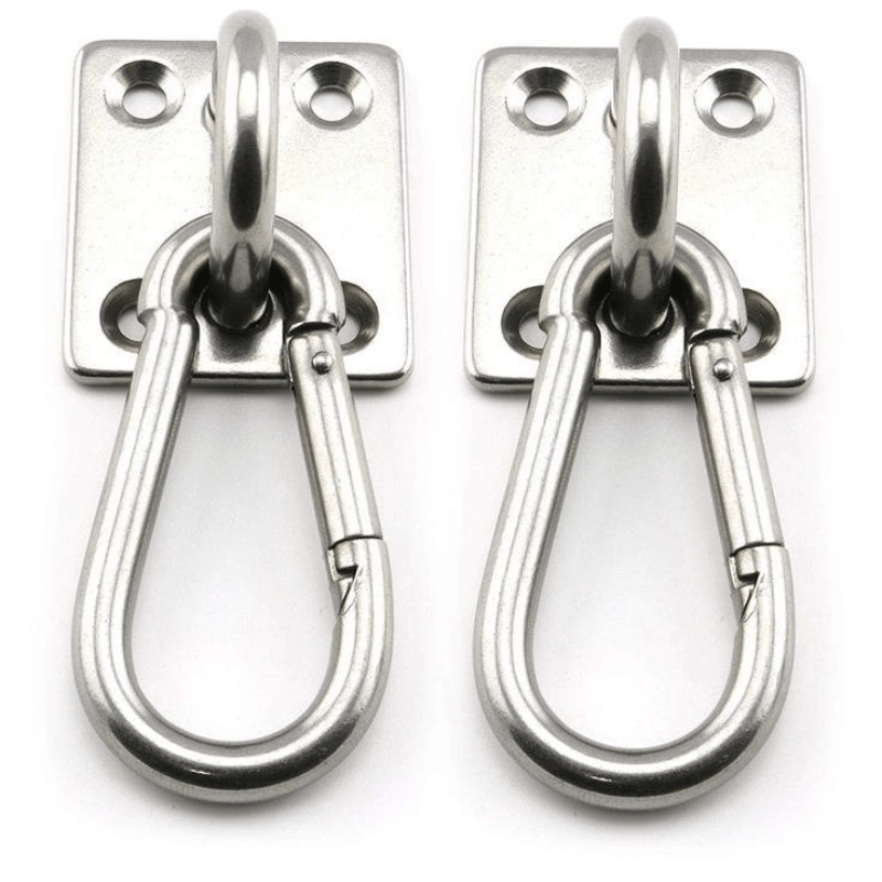 2pcs Stainless Steel Wall Mounted Hooks for Hammock