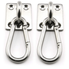 2pcs Stainless Steel Wall Mounted Hooks for Hammock